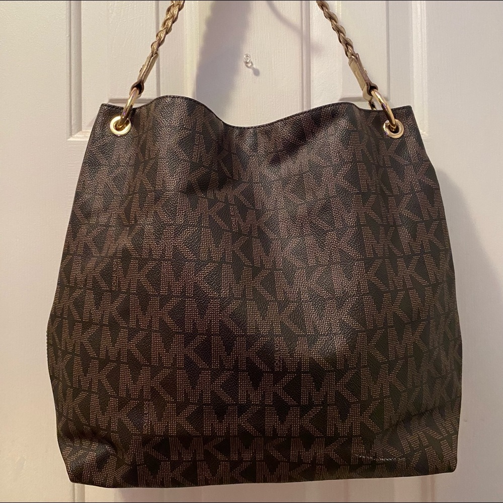 MICHAEL KORS hobo braided strap bag